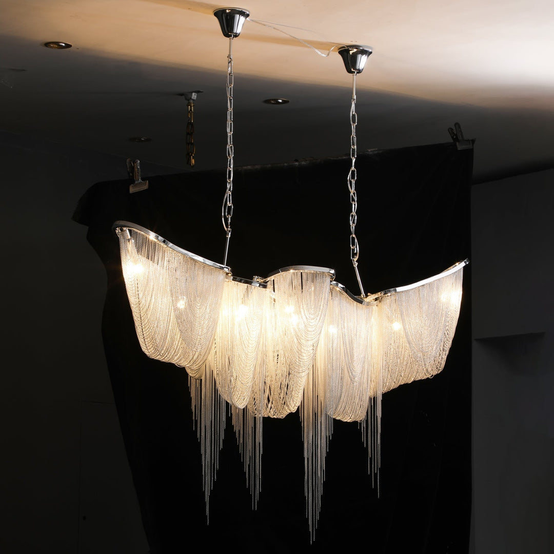 Soleraria lampadario Frangia Oro