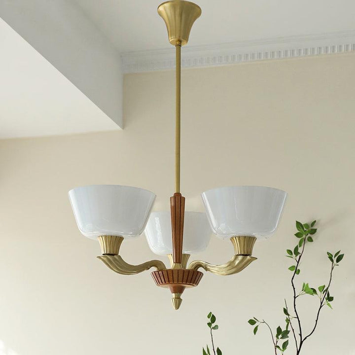 Rolvin lampadario con paralume a campana stile vintage