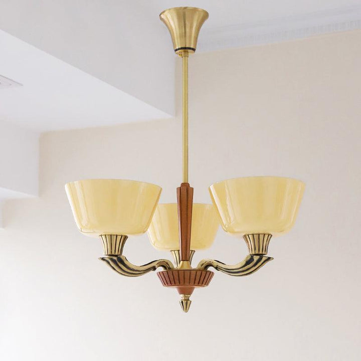 Rolvin lampadario con paralume a campana stile vintage