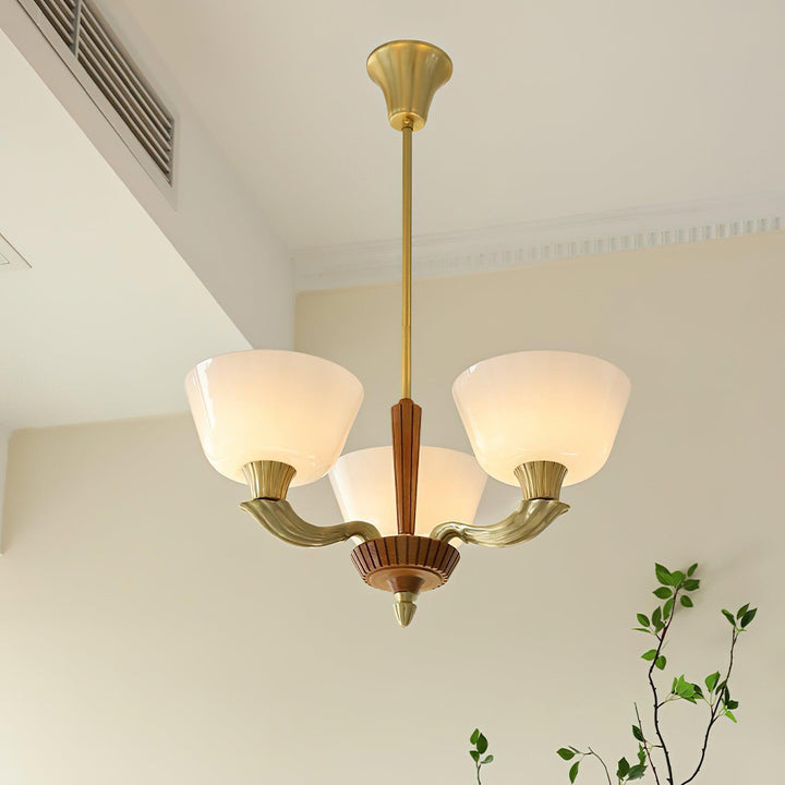 Rolvin lampadario con paralume a campana stile vintage