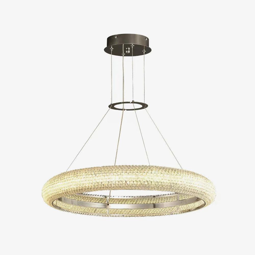 Vazorora lampadario moderno minimalista ad Anello in Cristallo