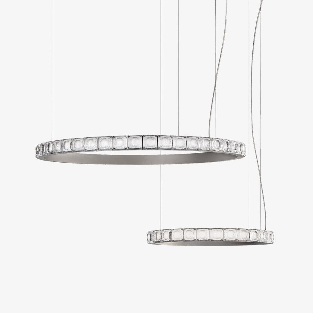Avzorion lampadario moderno minimalista ad Anello in vetro
