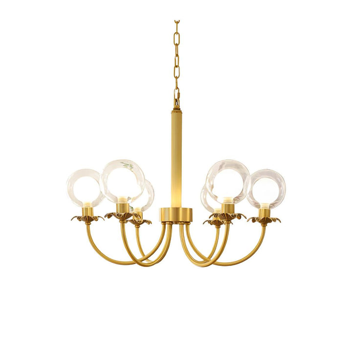 Crown lampadario classico in vetro