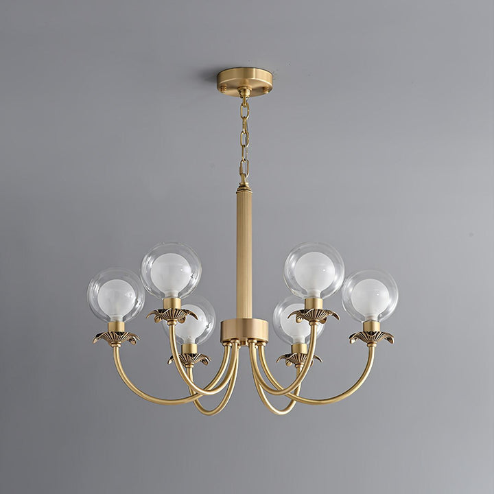 Crown lampadario classico in vetro