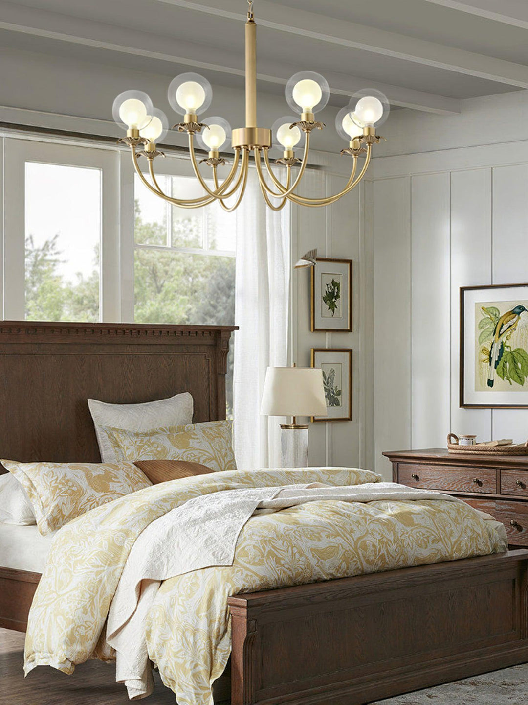 Crown lampadario classico in vetro