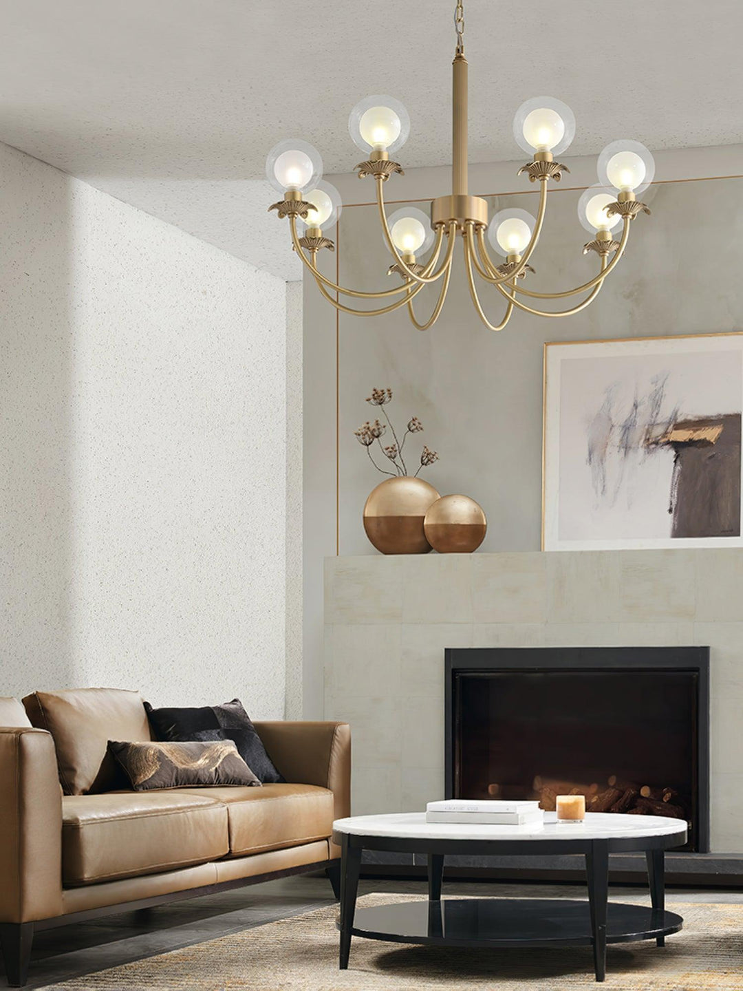 Crown lampadario classico in vetro