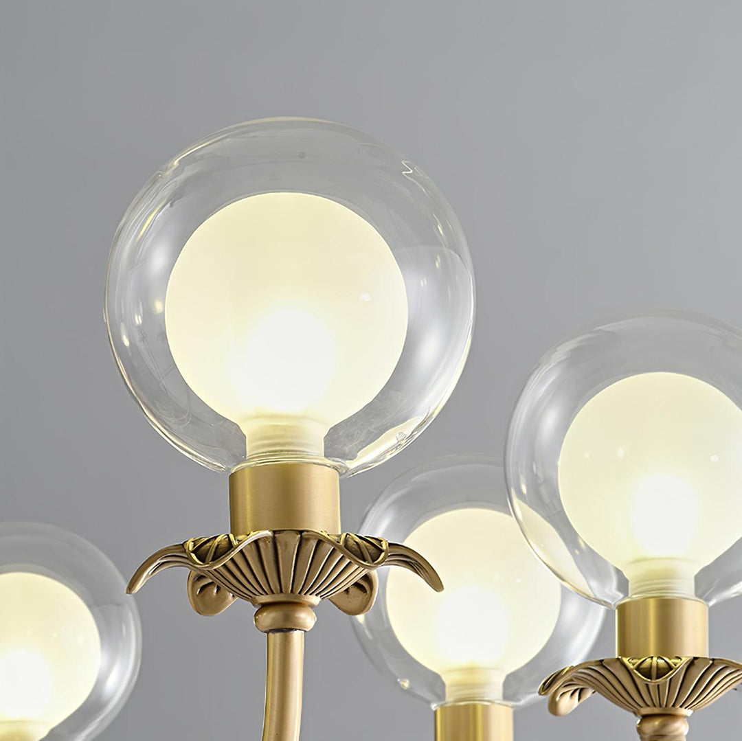 Crown lampadario classico in vetro