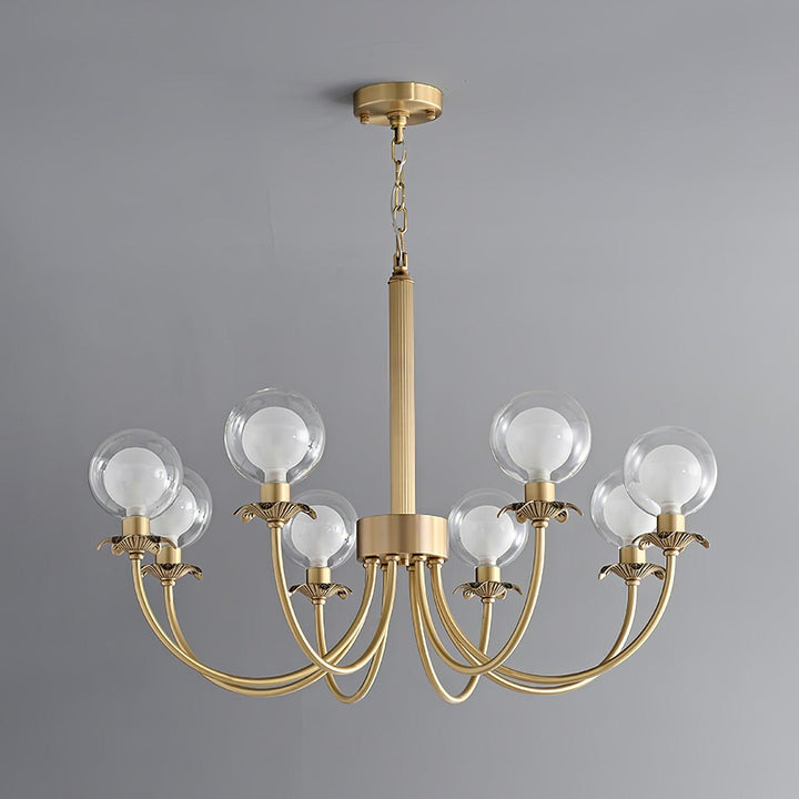 Crown lampadario classico in vetro