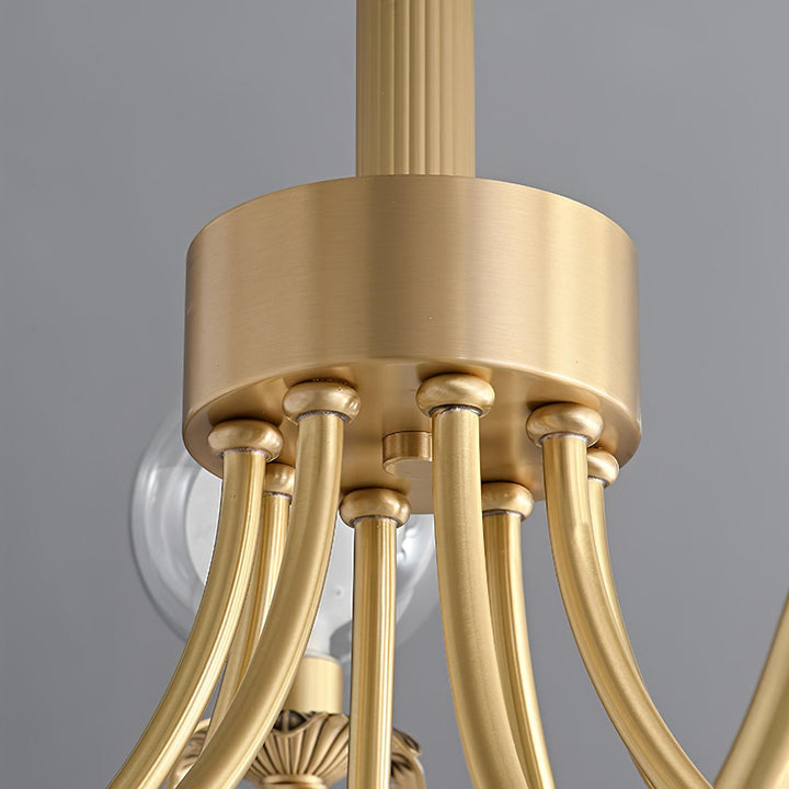 Crown lampadario classico in vetro