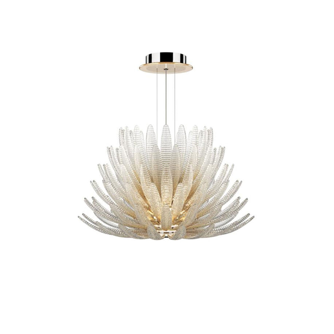 Valerio Aurelia lampadario in petali di vetro