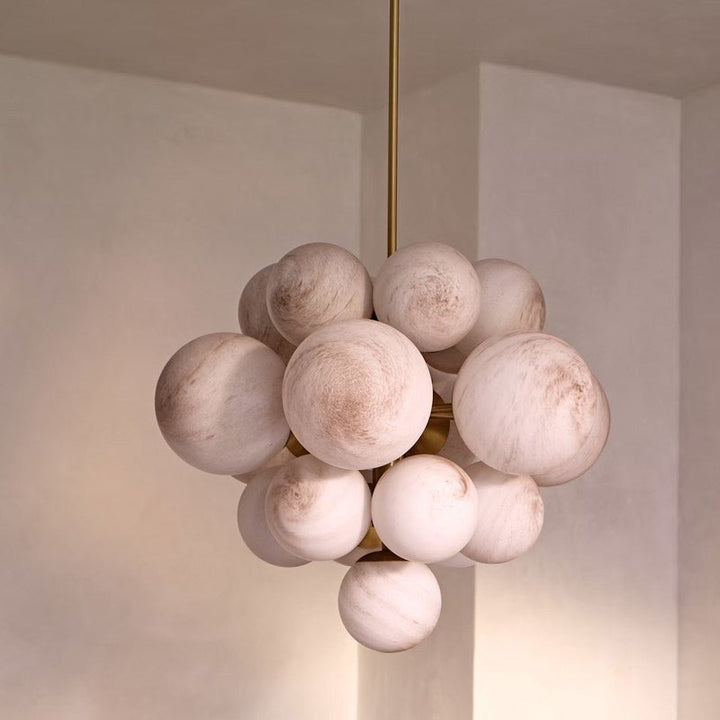 Niveora Cloud alabastro grappolo lampadario