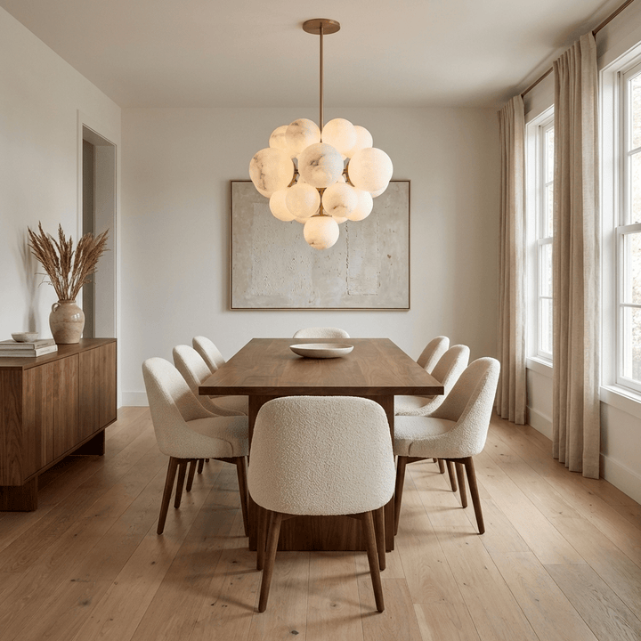 Niveora Cloud alabastro grappolo lampadario