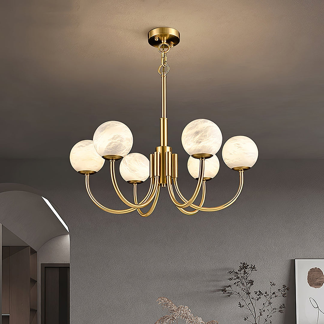 Alira vintage alabastro lampadario