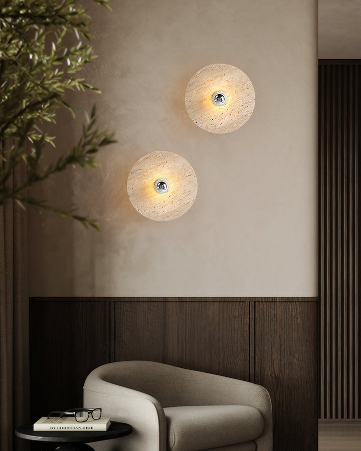 Norarora plafoniera in travertino Beige