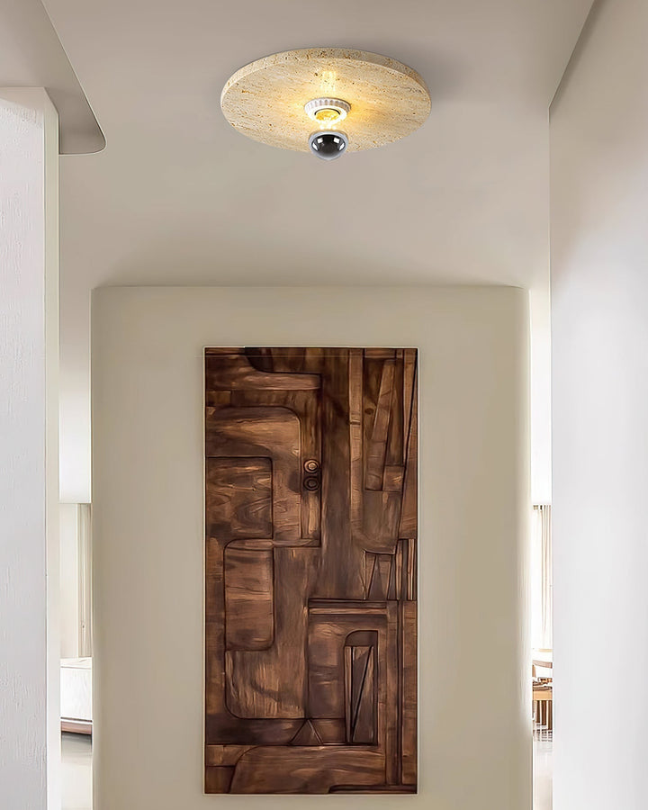 Norarora plafoniera in travertino Beige