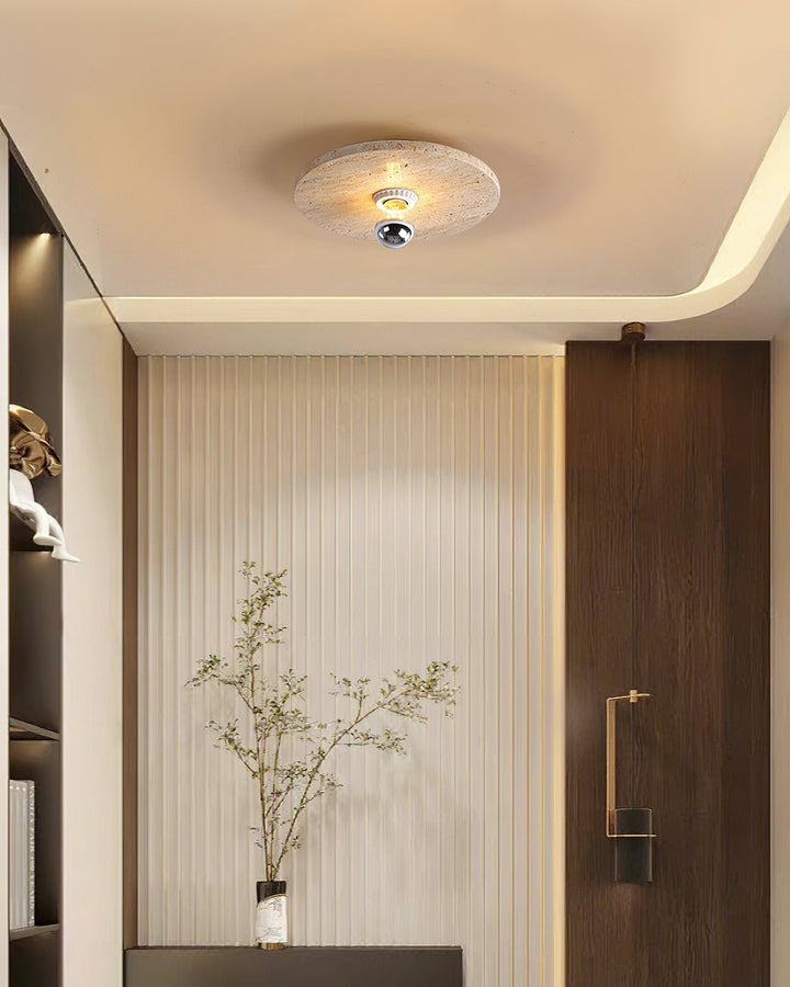 Norarora plafoniera in travertino Beige
