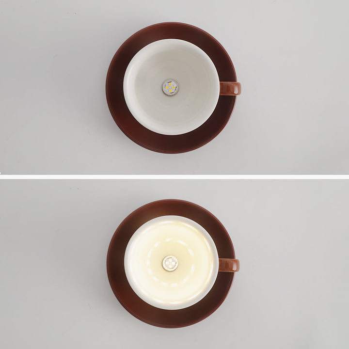 Valentina Moderno Tazze Caffè Ceramica Plafoniere, Blu/Rosa/Giallo