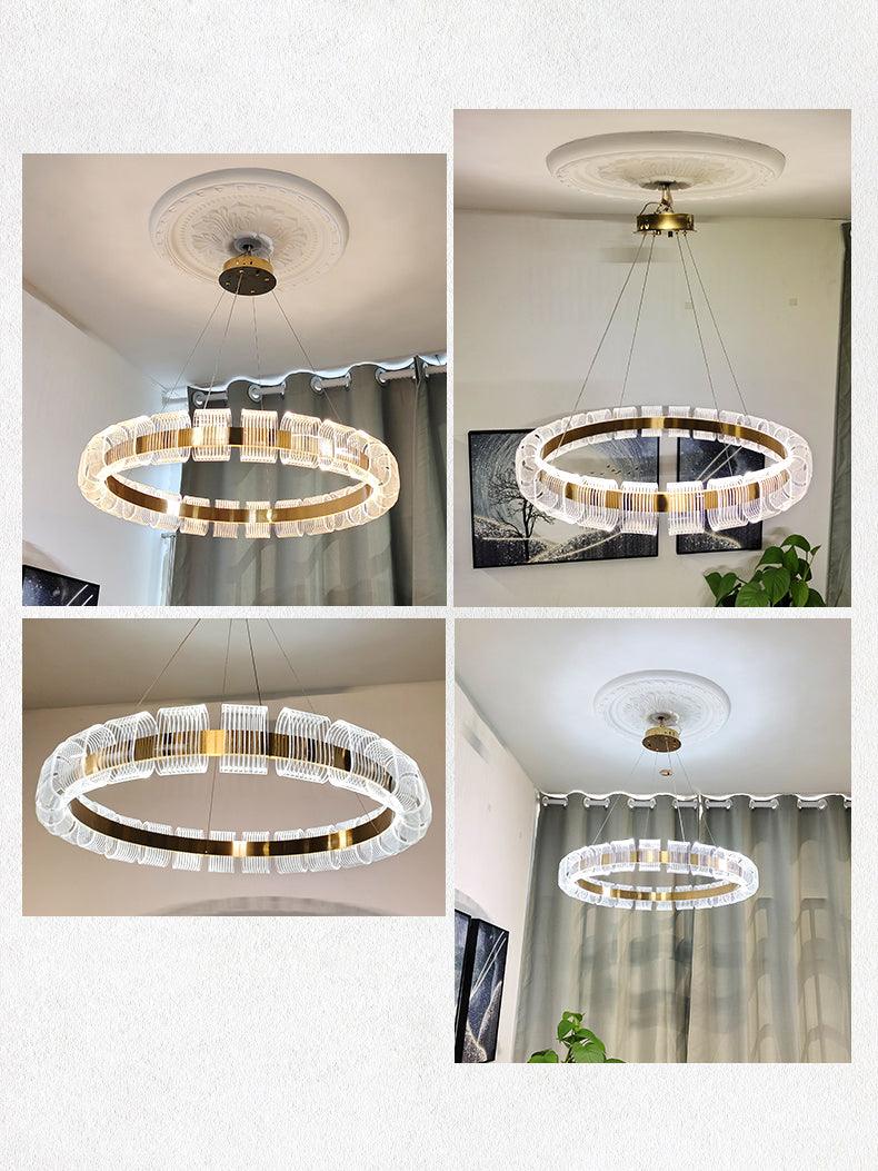 Abrahamson lampadario moderno minimalista di lusso a Forma di Anello