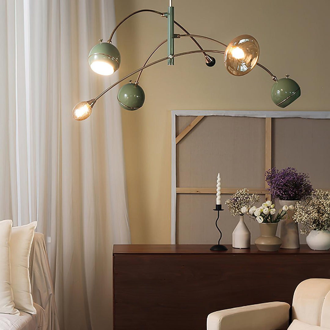 Soraian lampadario Verde Sci-Fi elegante