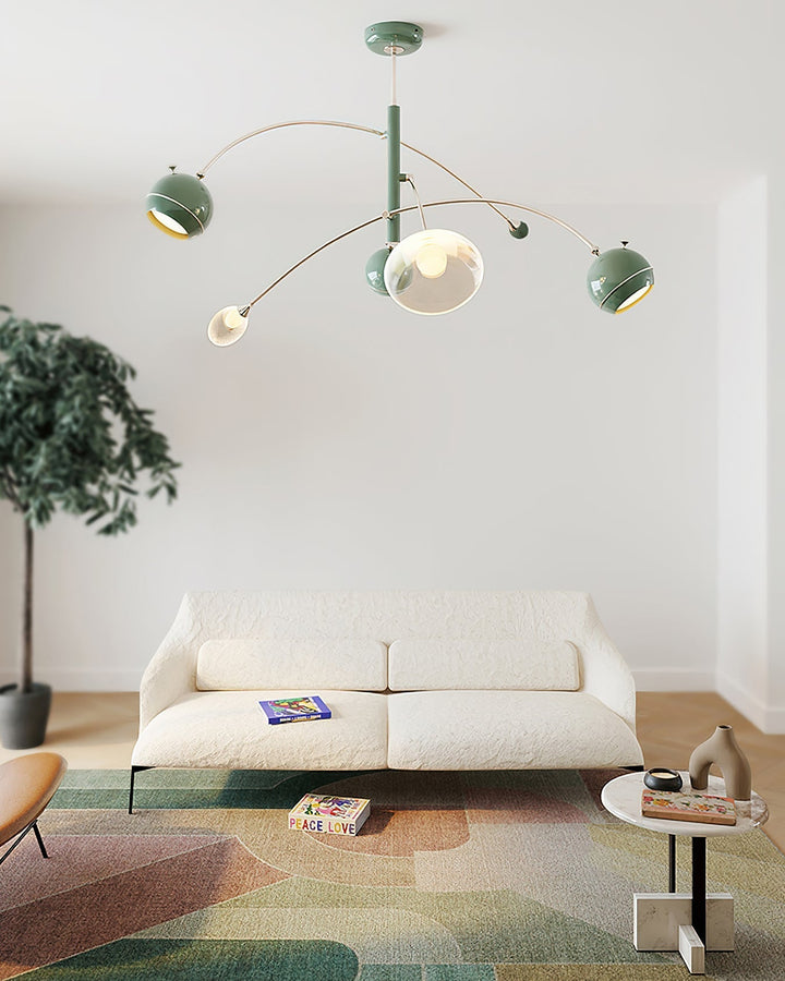 Soraian lampadario Verde Sci-Fi elegante