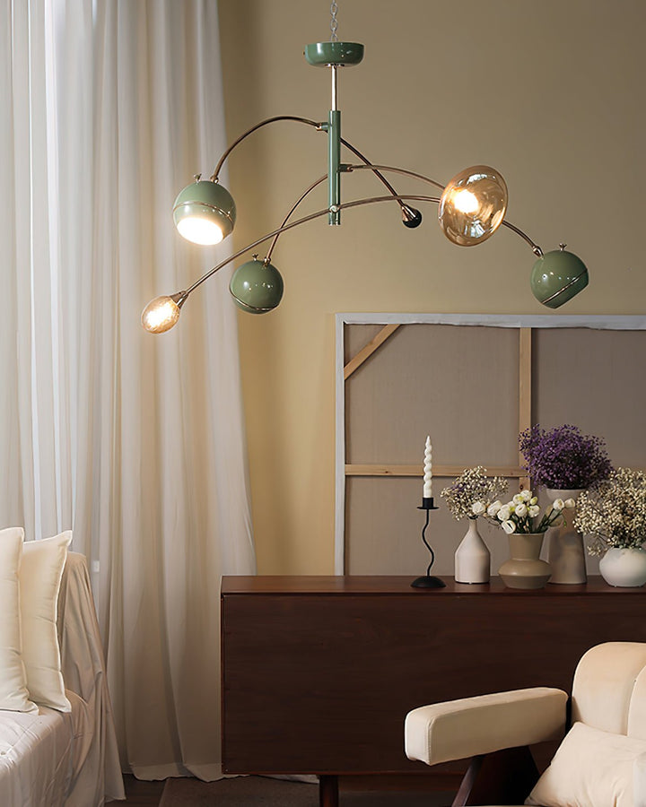 Soraian lampadario Verde Sci-Fi elegante