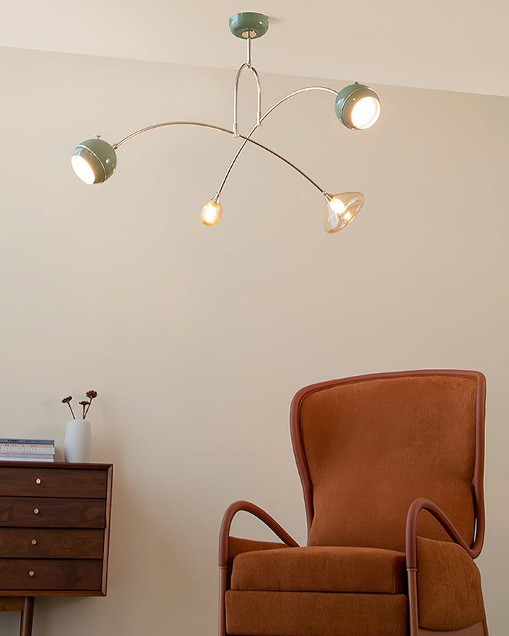 Soraian lampadario Verde Sci-Fi elegante