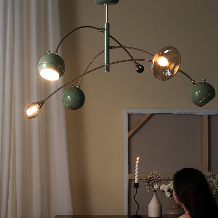 Soraian lampadario Verde Sci-Fi elegante