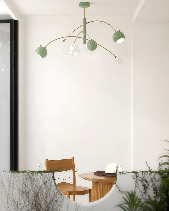 Soraian lampadario Verde Sci-Fi elegante