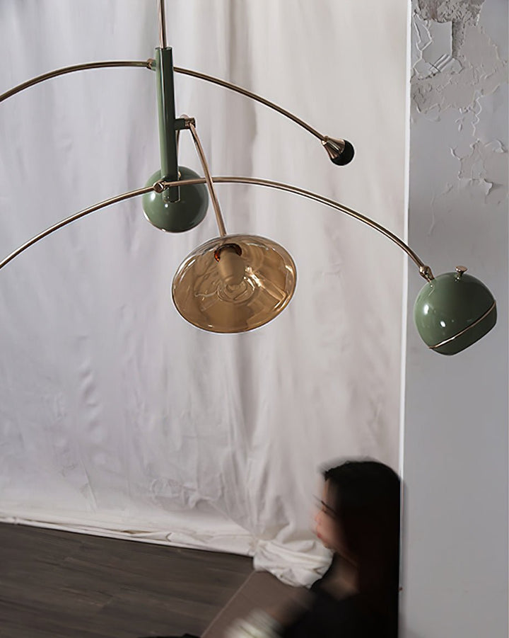 Soraian lampadario Verde Sci-Fi elegante