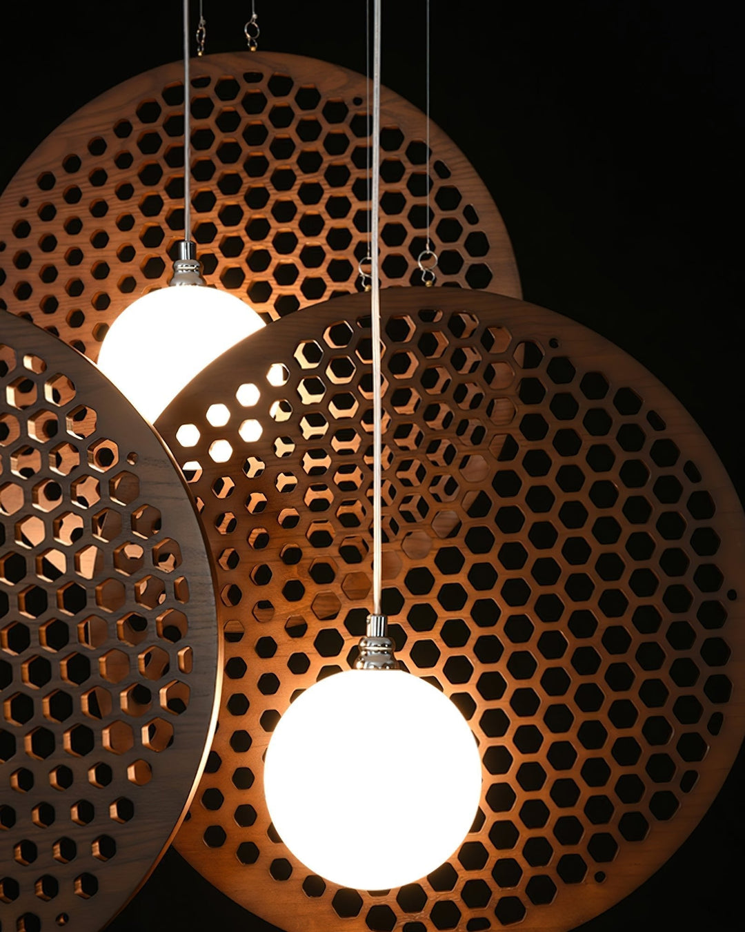 Elvenine lampadario in legno
