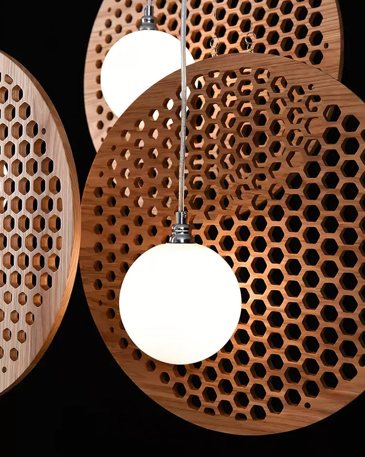 Elvenine lampadario in legno