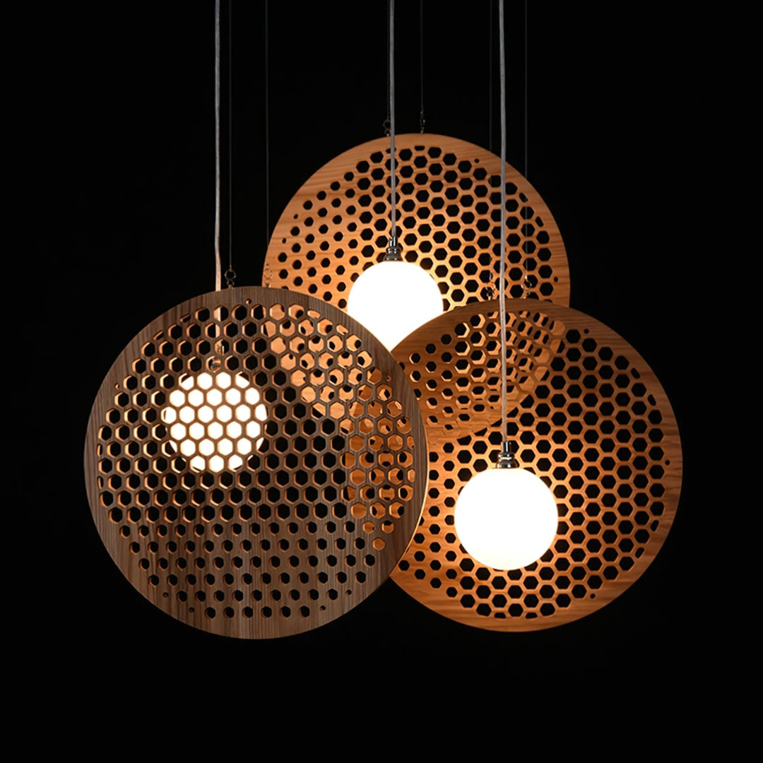 Elvenine lampadario in legno