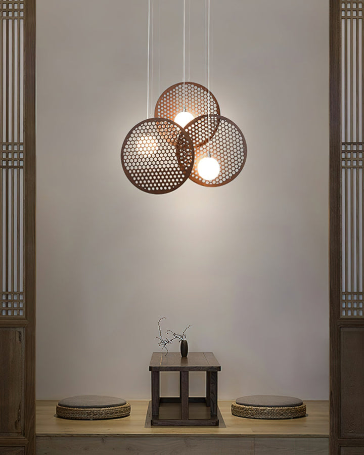 Elvenine lampadario in legno