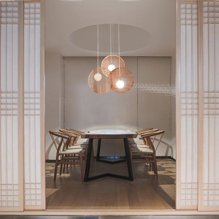 Elvenine lampadario in legno