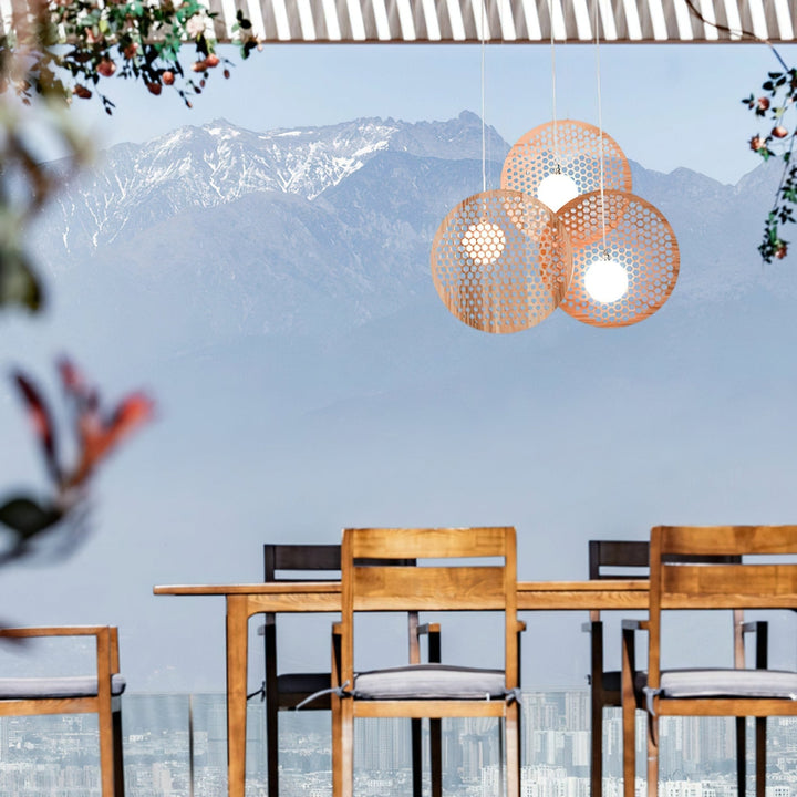 Elvenine lampadario in legno