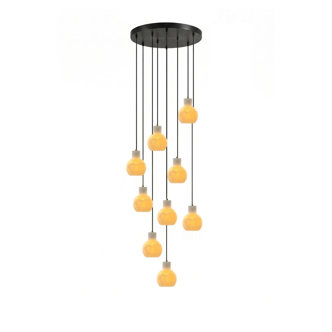 Eirerira alabastro lampadario a grappolo