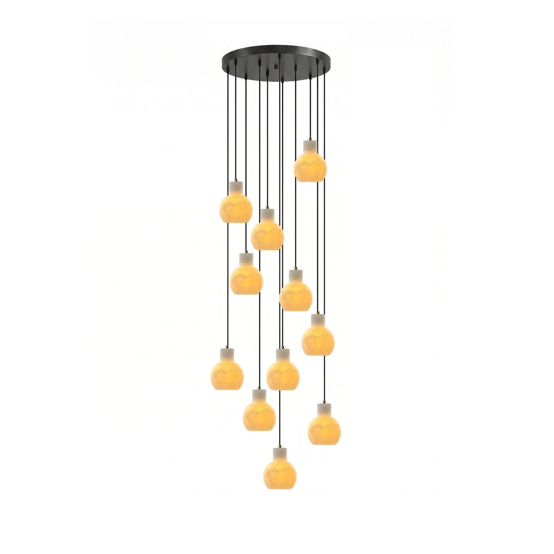 Eirerira alabastro lampadario a grappolo