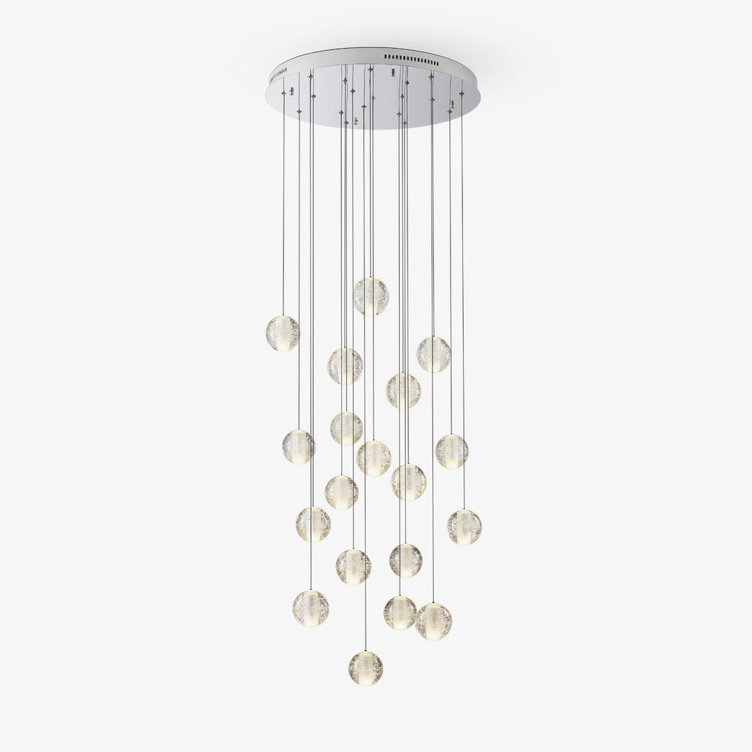 Lampada a sospensione Crystal Bubble grappolo a globo