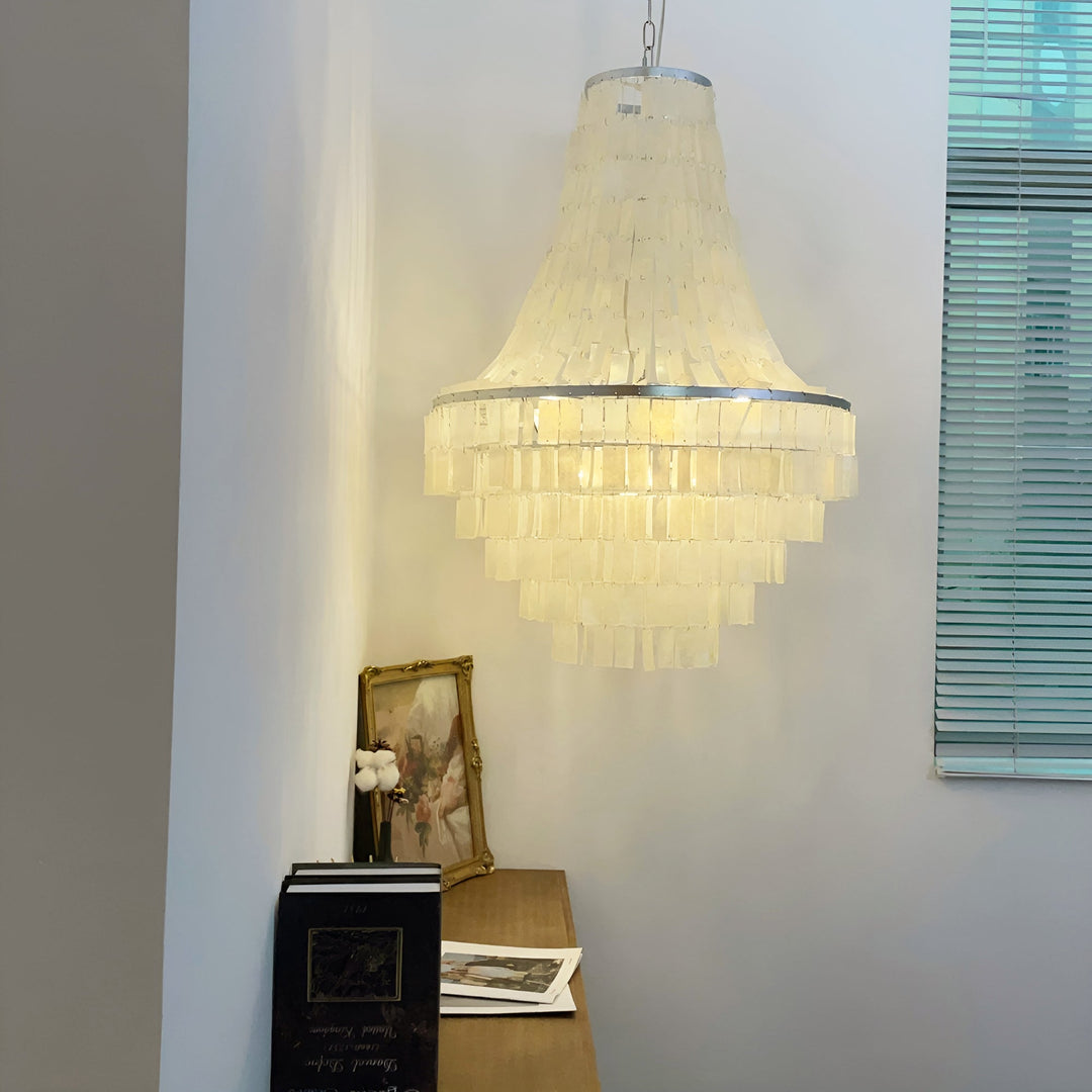 Naciira lampadario Boho Shell a Strati