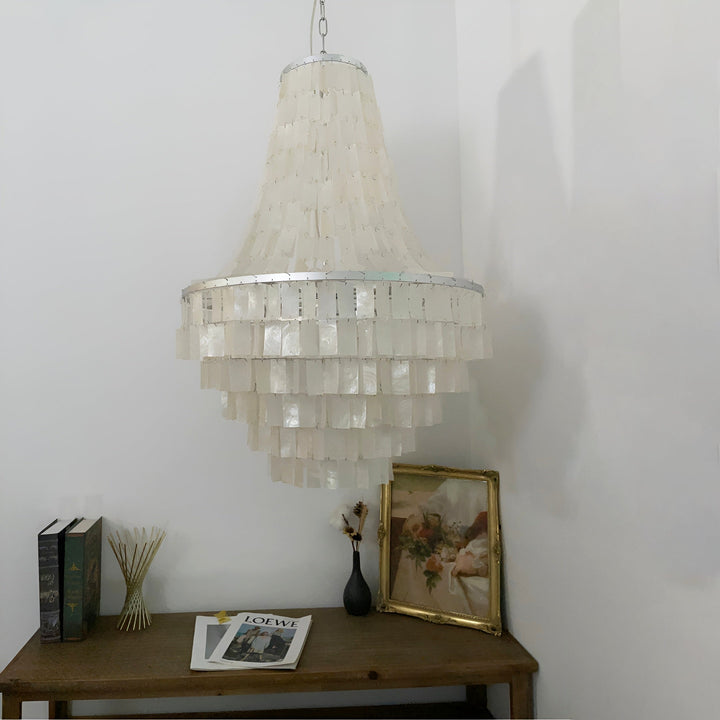 Naciira lampadario Boho Shell a Strati