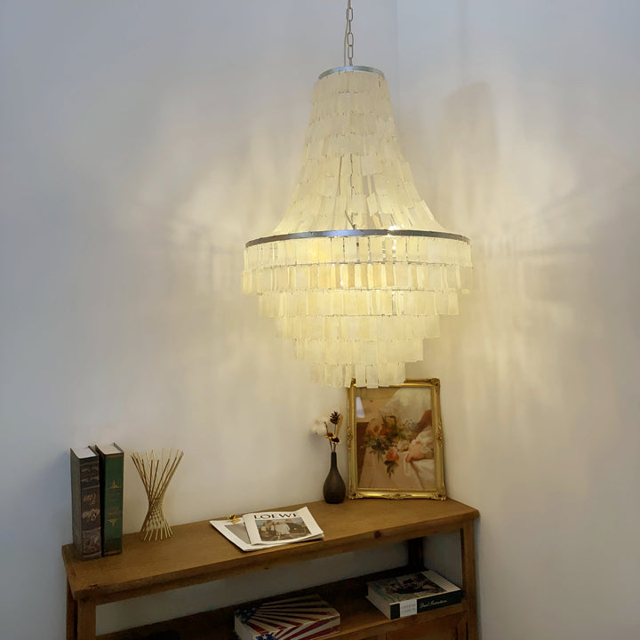 Naciira lampadario Boho Shell a Strati