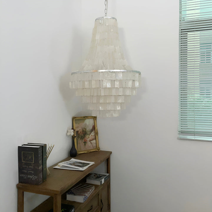Naciira lampadario Boho Shell a Strati