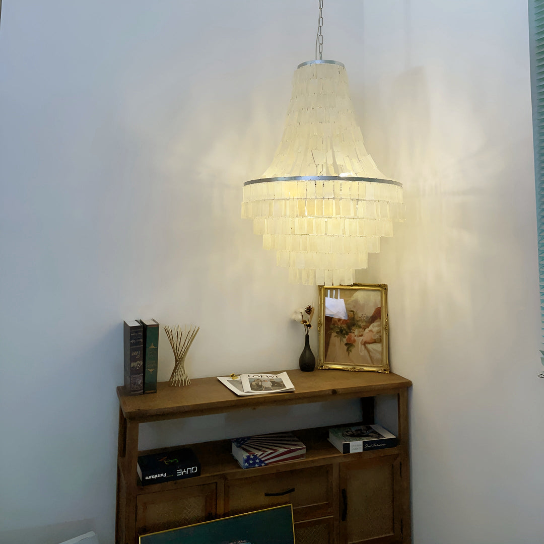 Naciira lampadario Boho Shell a Strati