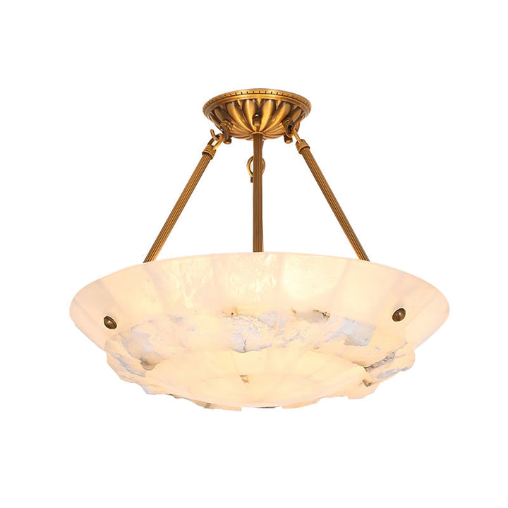 Nomen lampada a sospensione Bowl Eleganza alabastro