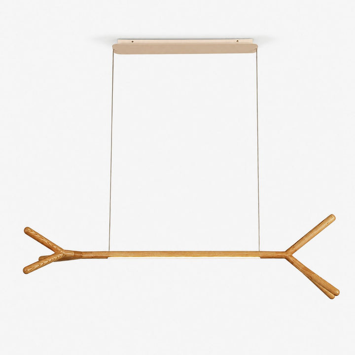 Sylanora lampada a sospensione lineare in legno