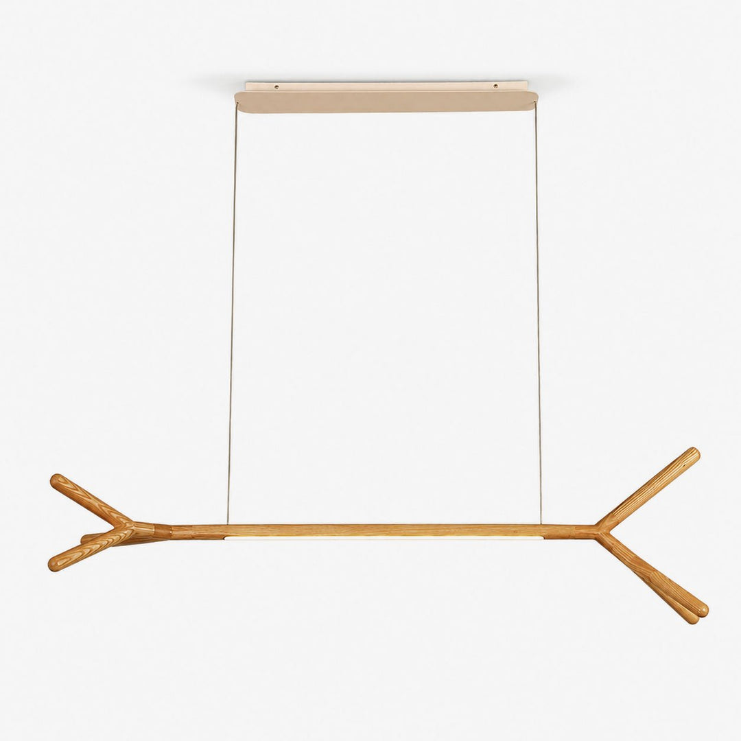 Sylanora lampada a sospensione lineare in legno