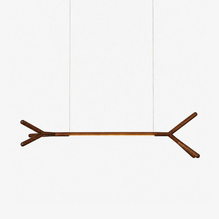 Sylanora lampada a sospensione lineare in legno
