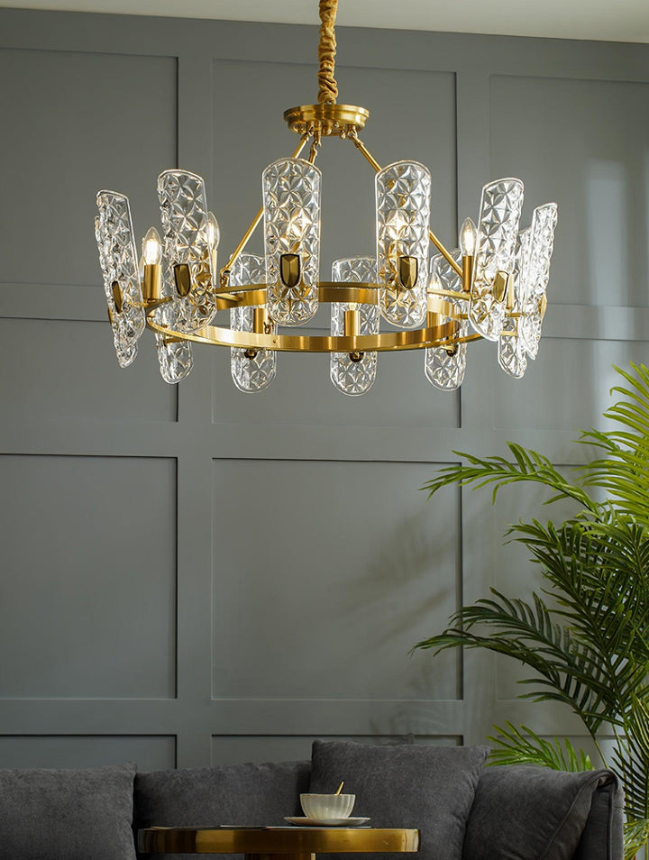 Casinian lampadario elegante in ottone
