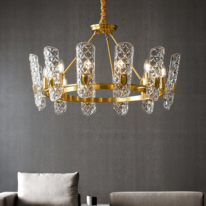 Casinian lampadario elegante in ottone