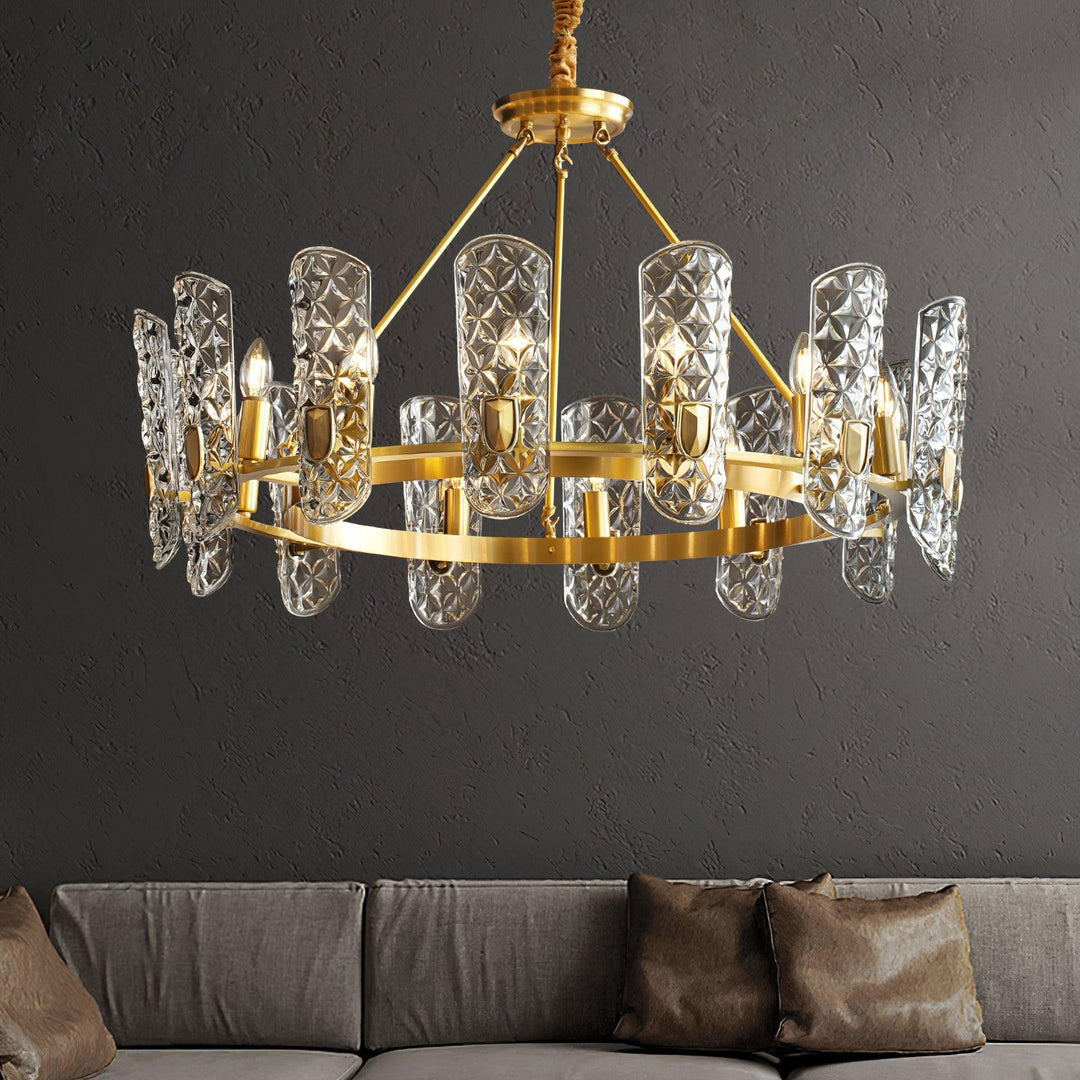 Casinian lampadario elegante in ottone